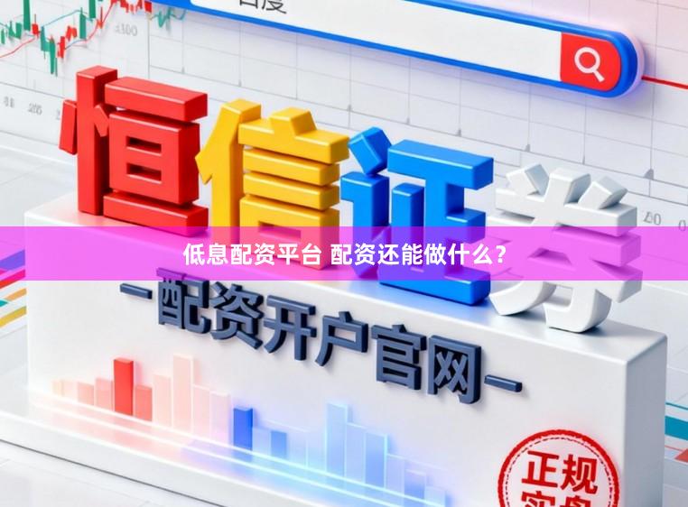 低息配资平台 配资还能做什么？